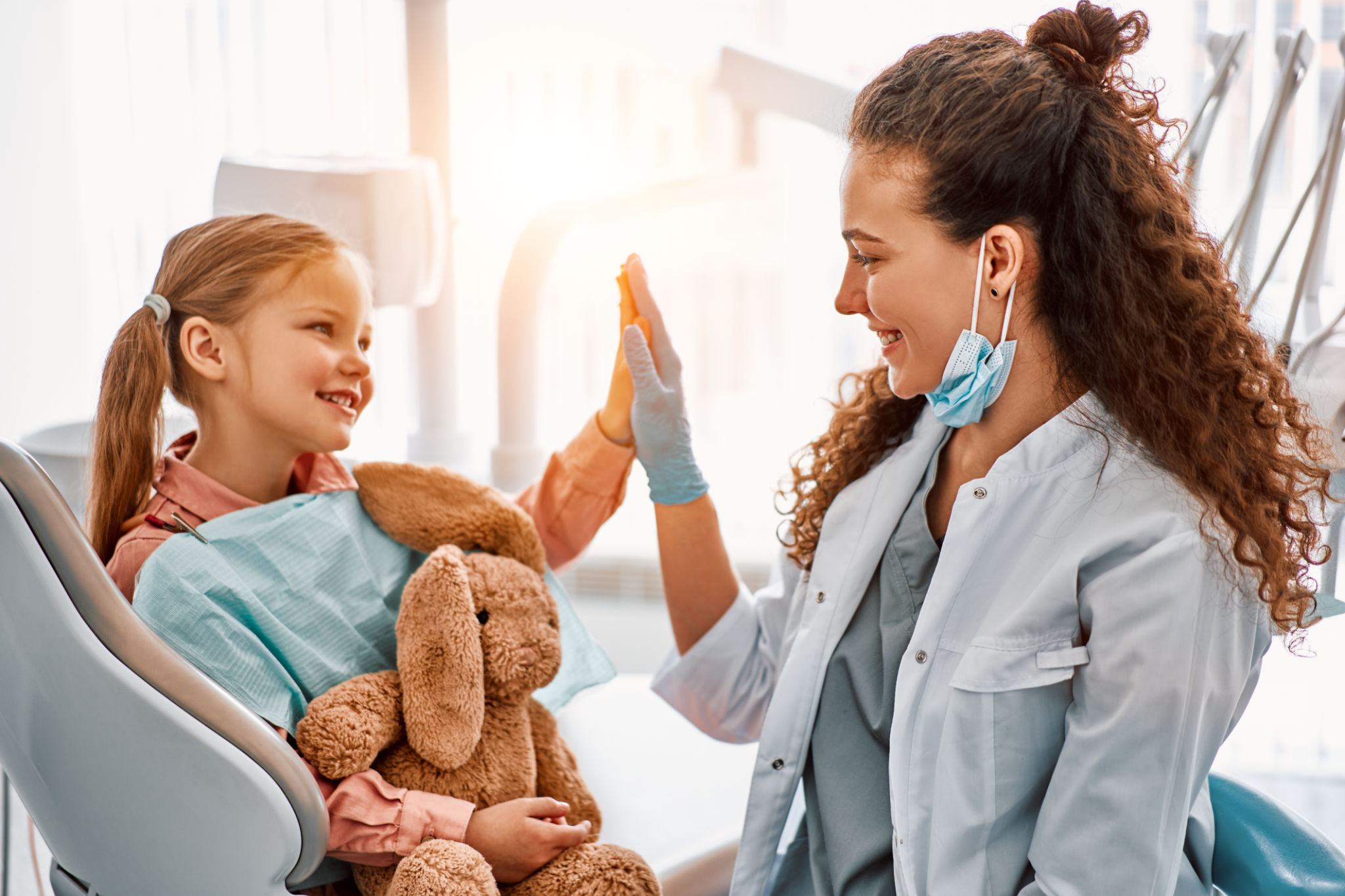 kids smiling dentist