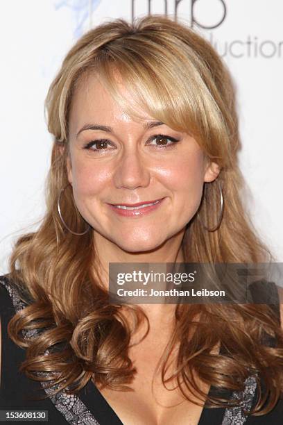 Megyn Price attends the American Humane Association's 2nd Annual Hero Dog Awards at The Beverly Hilton Hotel on October 6, 2012 in Beverly Hills,...