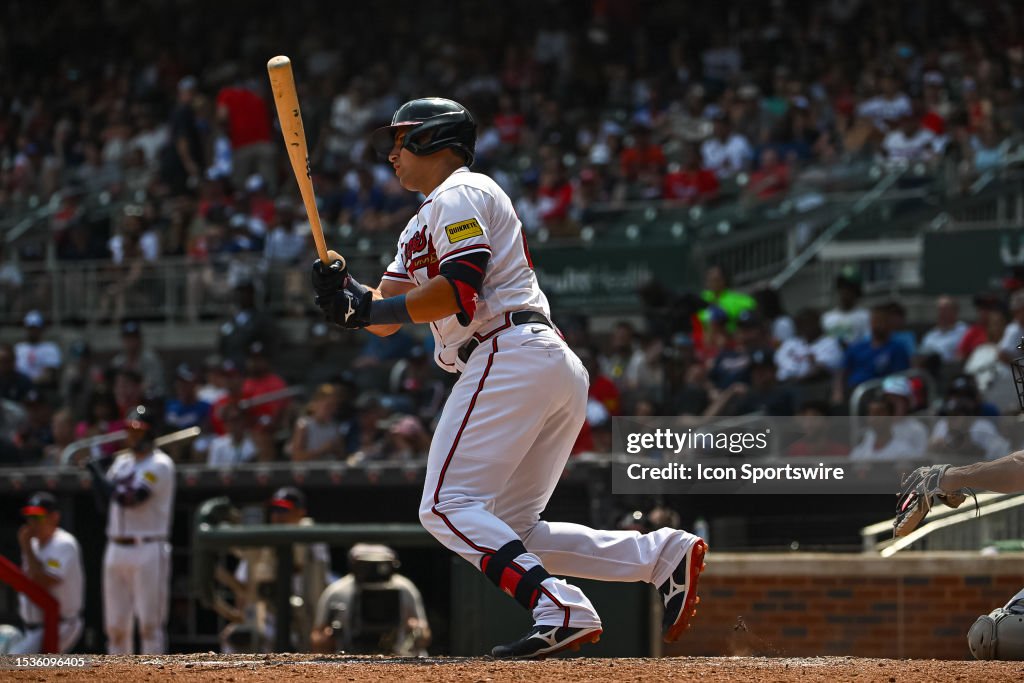 Austin Riley Third Base Atlanta Braves third baseman Austin Riley during the MLB game between ...