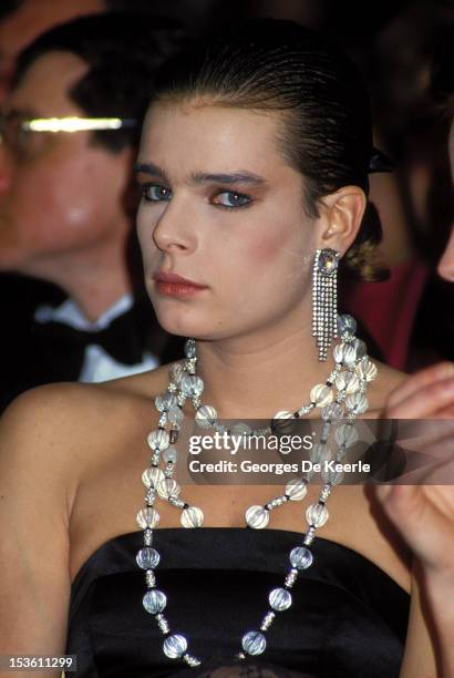 Princess Stephanie of Monaco visits Harrods department store in London on March 4, 1986.