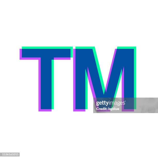 trade mark. icon with two color overlay on white background - copyright symbol transparent background stock illustrations
