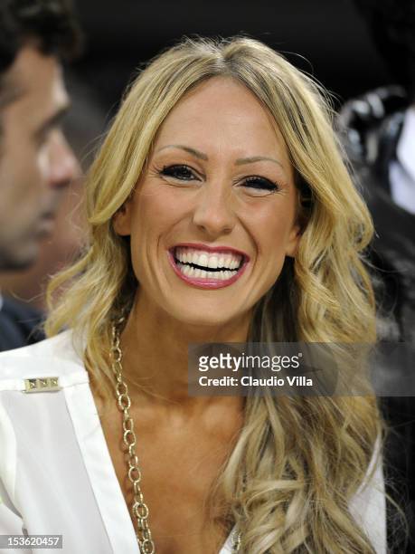 Silvia Slitti attends the Serie A match between AC Milan and FC Internazionale Milano at San Siro Stadium on October 7, 2012 in Milan, Italy.