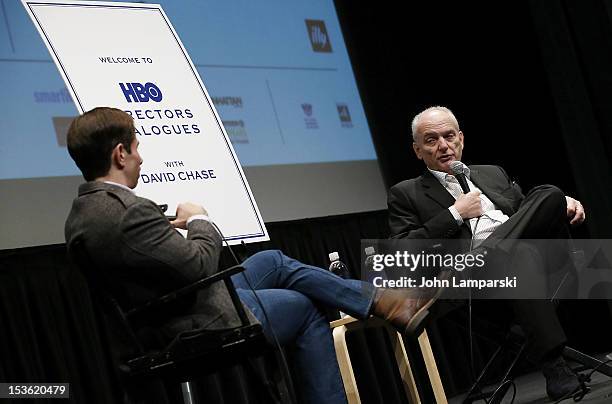 David Chase attends HBO Films Directors Dialogues with David Chase during the 50th New York Film Festival at Lincoln Center on October 7, 2012 in New...