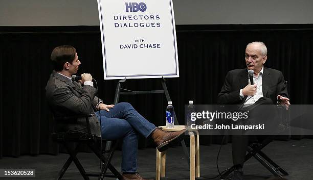 David Chase attends HBO Films Directors Dialogues with David Chase during the 50th New York Film Festival at Lincoln Center on October 7, 2012 in New...