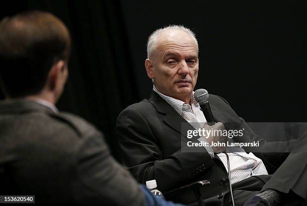 David Chase attends HBO Films Directors Dialogues with David Chase during the 50th New York Film Festival at Lincoln Center on October 7, 2012 in New...