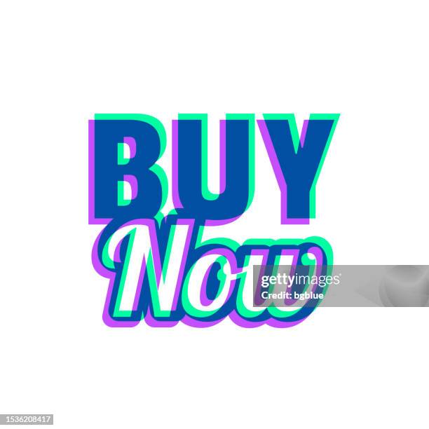 buy now. icon with two color overlay on white background - late payment clip art stock illustrations
