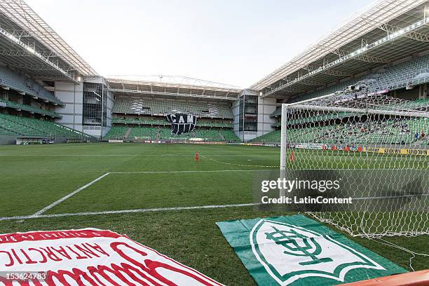 General view of the Estádio Independência during a match between Atlético MG and Figueirense as part of Brazilian Championship 2012 on October 06,...