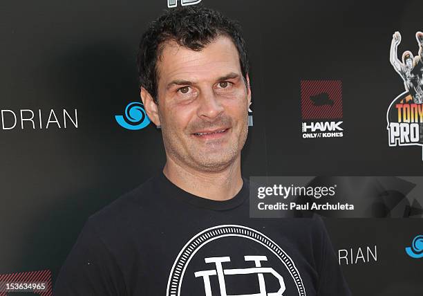 Pro BMX Rider Mat Hoffman attends the 9th annual Stand Up For Skateparks benefit at Ron Burkle’s Green Acres Estate on October 7, 2012 in Beverly...