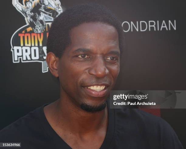 Former LA Laker AC Green attends the 9th annual Stand Up For Skateparks benefit at Ron Burkle’s Green Acres Estate on October 7, 2012 in Beverly...