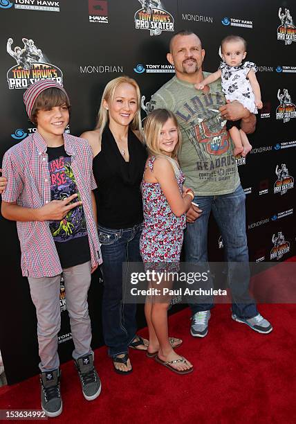 Former UFC Fighter Chuck Liddell and his family attend the 9th annual Stand Up For Skateparks benefit at Ron Burkle’s Green Acres Estate on October...