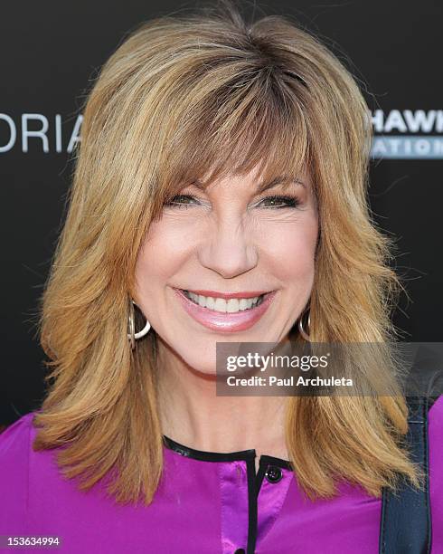 Personality Leeza Gibbons attends the 9th annual Stand Up For Skateparks benefit at Ron Burkle’s Green Acres Estate on October 7, 2012 in Beverly...