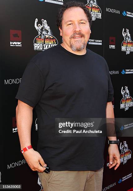 Actor Jon Favreau attends the 9th annual Stand Up For Skateparks benefit at Ron Burkle’s Green Acres Estate on October 7, 2012 in Beverly Hills,...