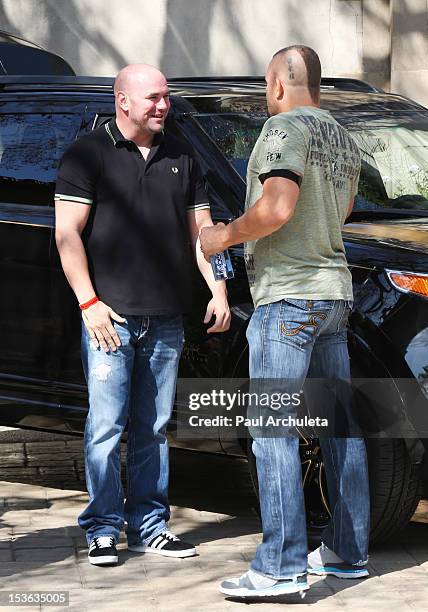 President Dana White and Former UFC Fighter Chuck Liddell attend the 9th annual Stand Up For Skateparks benefit at Ron Burkle’s Green Acres Estate on...