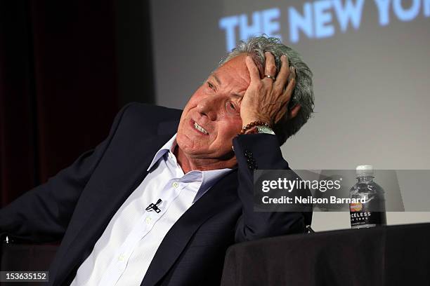 Director and actor Dustin Hoffman speaks to Susan Morrison following a preview screening of his new comedy "Quartet" as part of The New Yorker...