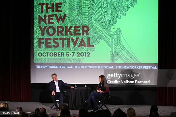 Director and actor Dustin Hoffman speaks to Susan Morrison following a preview screening of his new comedy "Quartet" as part of The New Yorker...