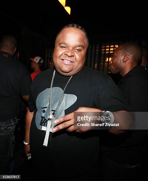 Fred Da God attends the MGK album listening party at Slate on October 4, 2012 in New York City.