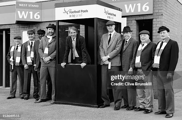 Tony Green, Ian Penrose CEO of Sportech PLC, Michael Thomas, Jimmy Glass, Alan Hansen, Gary Pallister, Gordon Banks, Ian Callaghan and Roger Hunt...