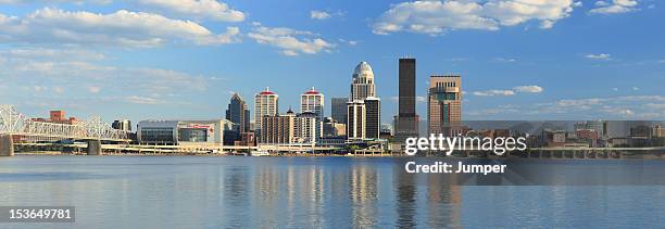 panorama of louisville, kentucky skyline - louisville v kentucky stock pictures, royalty-free photos & images