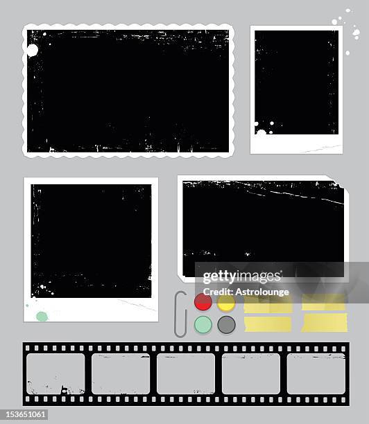 stockillustraties, clipart, cartoons en iconen met photo elements - frame