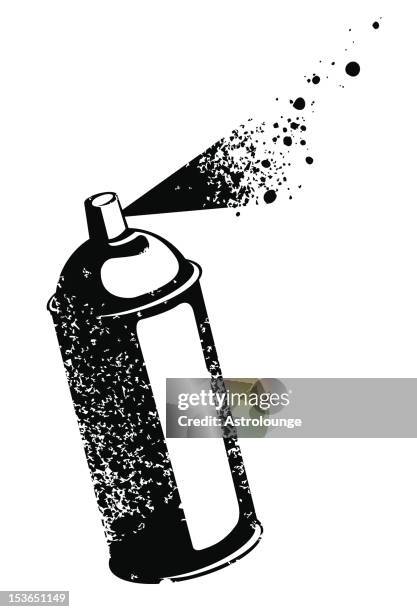 ilustraciones, imágenes clip art, dibujos animados e iconos de stock de lata de aerosol - botella para rociar