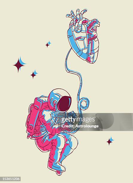 fetus spaceman - fetus heart stock illustrations