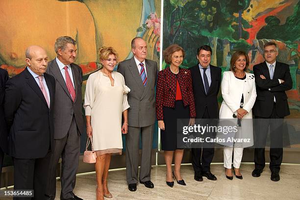 King Juan Carlos of Spain and Queen Sofia of Spain attend the Museum Thyssen Bornemisza 20th anniversary on October 8, 2012 in Madrid, Spain.