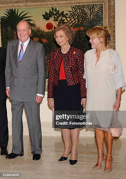 King Juan Carlos of Spain, Queen Sofia of Spain and Baroness Carmen Thyssen-Bornemisza attend Museum Thyssen Bornemisza 20th Anniversary at the...