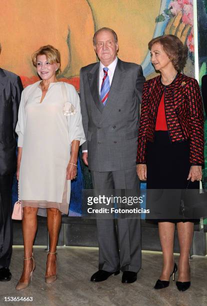 Baroness Carmen Thyssen-Bornemisza, King Juan Carlos of Spain and Queen Sofia of Spain attend Museum Thyssen Bornemisza 20th Anniversary at the...