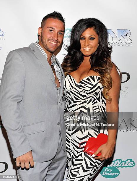 Corey Eps and Tracy DiMarco attend the "Glam Fairy" season 2 premiere party at Teak on the Hudson on October 7, 2012 in Hoboken, New Jersey.