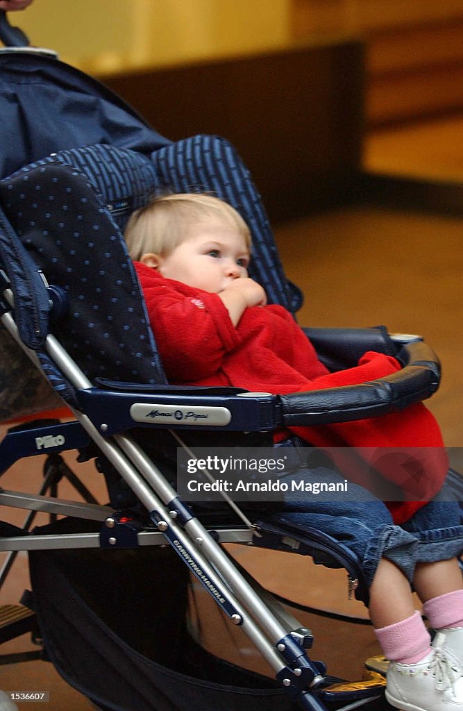 Eric Clapton Walks With His Family In New York
