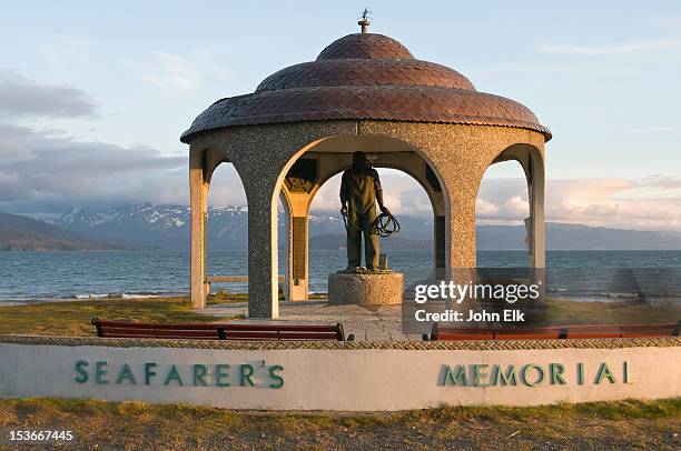 seafarer's memorial - homer south central alaska stock pictures, royalty-free photos & images
