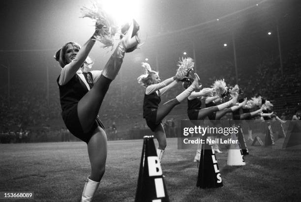 Buffalo Bills cheerleaders The Buffalo Jills during preseason game vs Detroit Lions at War Memorial Stadium. Buffalo, NY 8/14/1970 CREDIT: Neil Leifer
