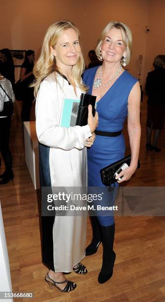 Alannah Weston and Hilary Weston attend a Gala Opening of 'RA Now', a new exhibition at the Royal Academy of Arts on October 8, 2012 in London,...