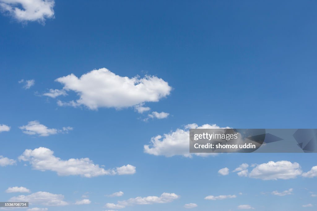 White fluffy clouds