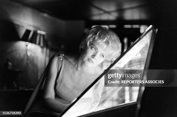Portrit de Corinne Marchand, le 30 mars 1962.