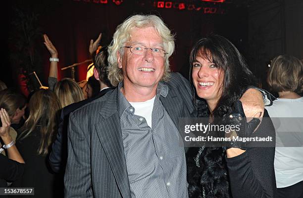 Helmut von Fink and Natascha Gottlieb attend the Roger Hodgson private concert 'The Voice Of Supertramp' at the Reithalle on October 8, 2012 in...