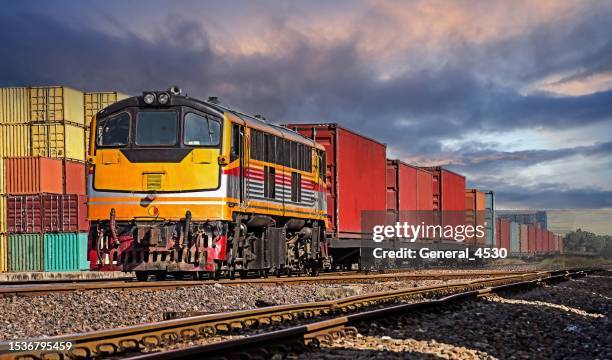 Diesel Container Train 75 Diesel Engine Rail Car Stock Photos, High-Res Pictures, and Images ...