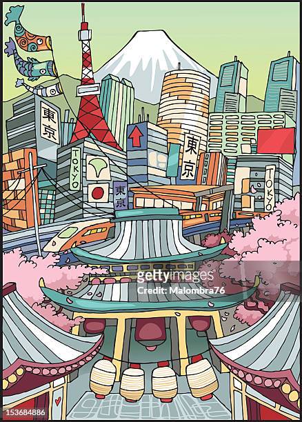 stockillustraties, clipart, cartoons en iconen met love tokyo - tokyo japan