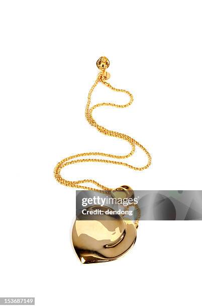 gold necklace - pendant bildbanksfoton och bilder