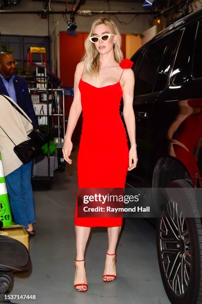 Vanessa Kirby is seen outside ABC Studios on July 12, 2023 in New York City.