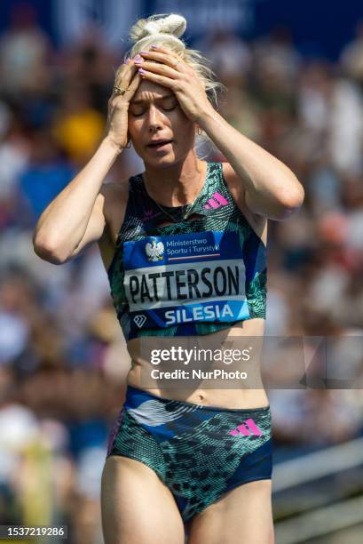 Eleanor Patterson AUS high jump women during Diamond League and Kamila Skolimowska Memorial in Chorzow on July 16, 2023 in Poland