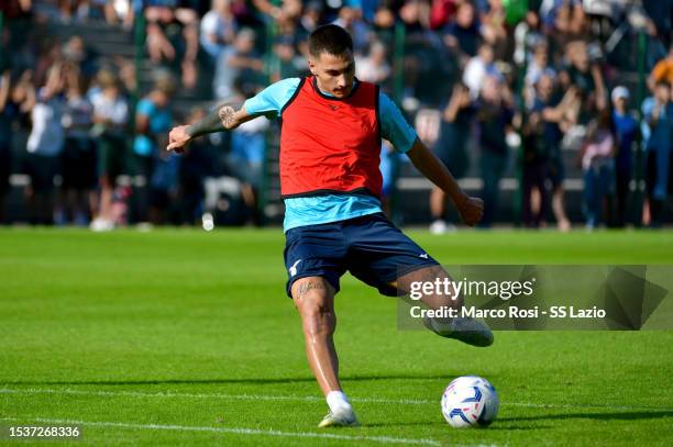 Valerio Crespi of SS Lazio during the SS Lazio training session day1 on July 12, 2023 in Auronzo di Cadore, Italy.