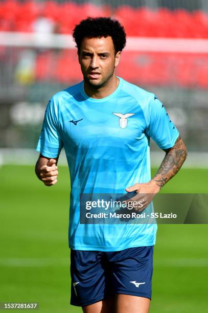 Felipe Anderson of SS Lazio during the SS Lazio training session day1 on July 12, 2023 in Auronzo di Cadore, Italy.