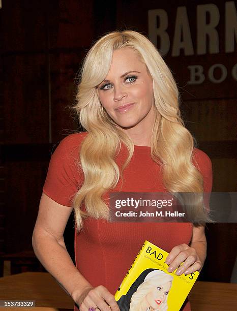 Actress Jenny McCarthy signs copies of her new book "Bad Habits: Confessions Of A Recovering Catholic" at Barnes & Noble Bookstore at The Grove on...