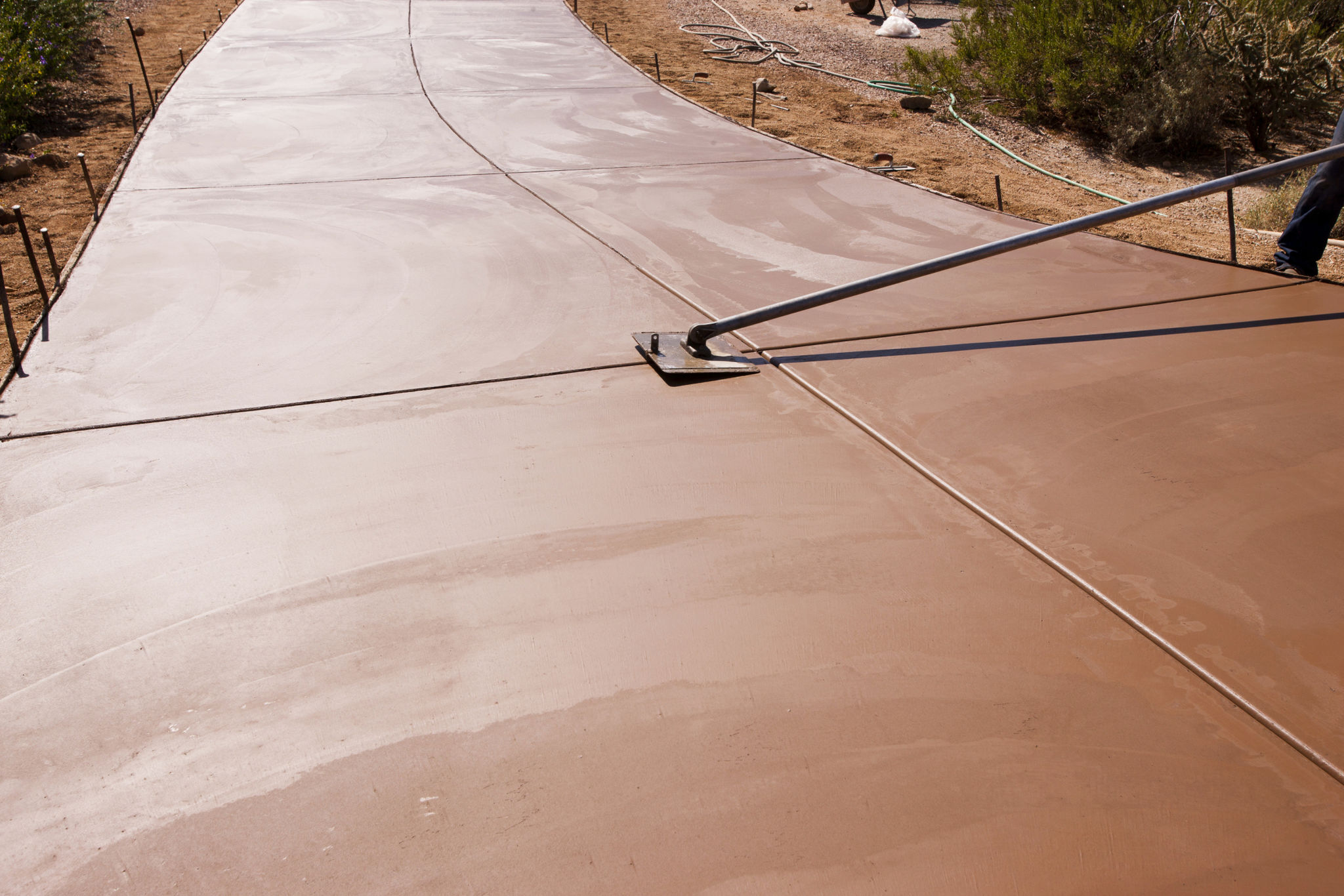 completed driveway
