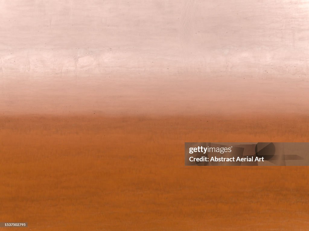 Drone image showing contrasting sand colours on Simpson Beach, Broome, Western Australia, Australia