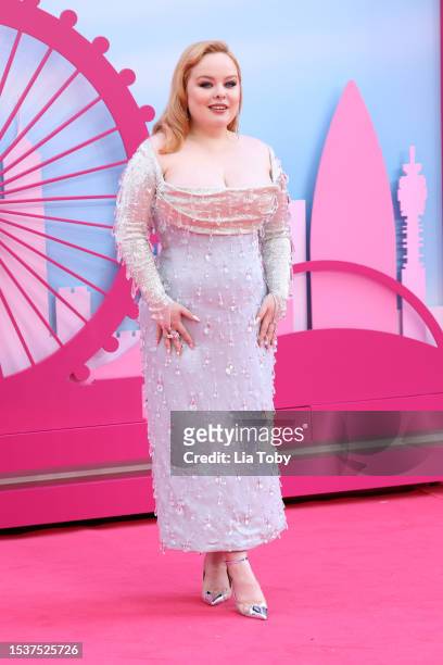 Nicola Coughlan attends The European Premiere Of "Barbie" at Cineworld Leicester Square on July 12, 2023 in London, England.