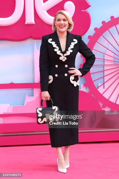 Emerald Fennell attends The European Premiere Of "Barbie" at Cineworld Leicester Square on July 12, 2023 in London, England.