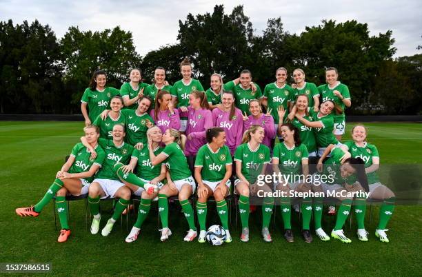 Brisbane , Australia - 17 July 2023; The Republic of Ireland squad at Meakin Park in Brisbane, Australia, ahead of the start of the FIFA Women's...