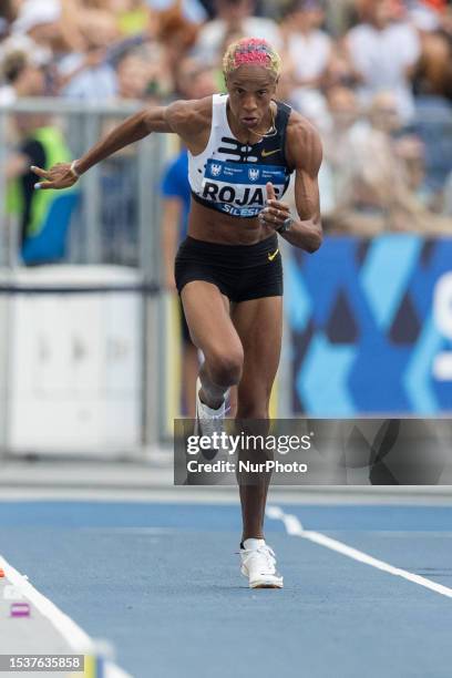 Yulimar Rojas during athletics Wanda Diamond League in Chorzow, Poland on July 17, 2023.